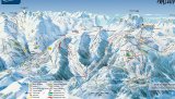 Skimapa Pra-Loup a La Foux-d'Allos 1 Zimní Alpy